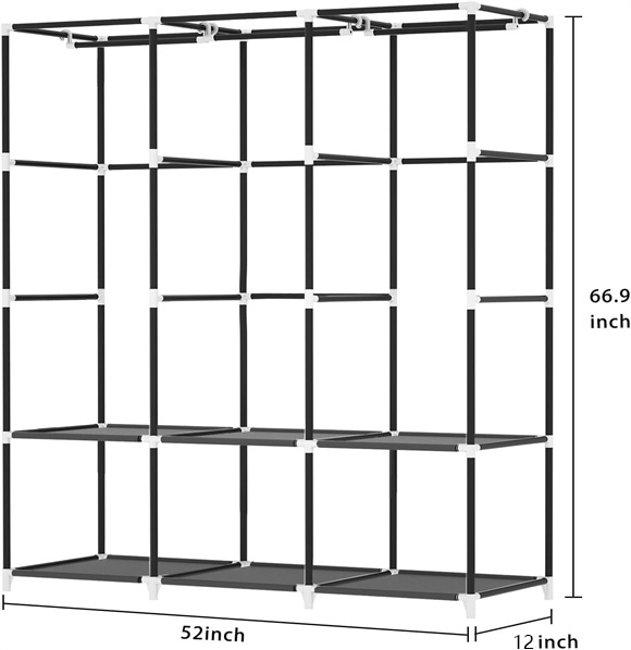 Shoe rack with cover